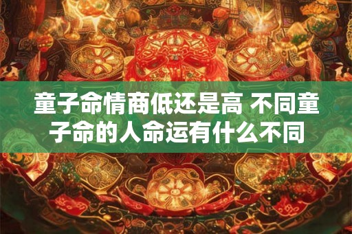 童子命情商低还是高 不同童子命的人命运有什么不同