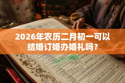 2026年农历二月初一可以结婚订婚办婚礼吗？
