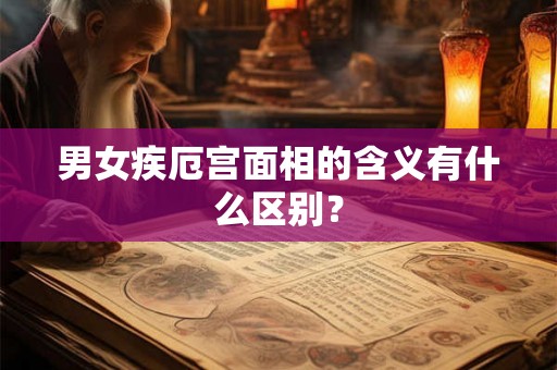 男女疾厄宫面相的含义有什么区别？