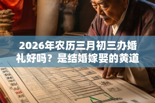 2026年农历三月初三办婚礼好吗？是结婚嫁娶的黄道吉日吗？