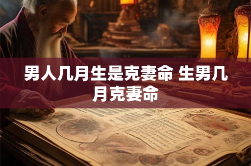 男人几月生是克妻命 生男几月克妻命
