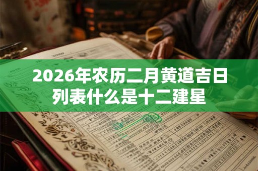 2026年农历二月黄道吉日列表什么是十二建星 2026年农历二月黄道吉日列表什么是十二建星