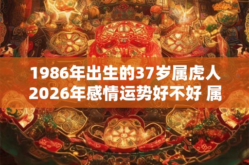 1986年出生的37岁属虎人2026年感情运势好不好 属虎女运程