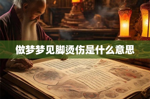 做梦梦见脚烫伤是什么意思