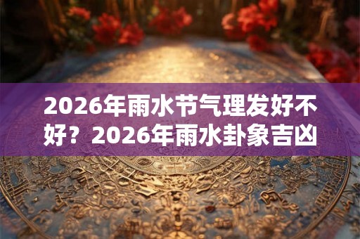 2026年雨水节气理发好不好？2026年雨水卦象吉凶？