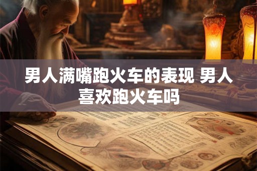 男人满嘴跑火车的表现 男人喜欢跑火车吗