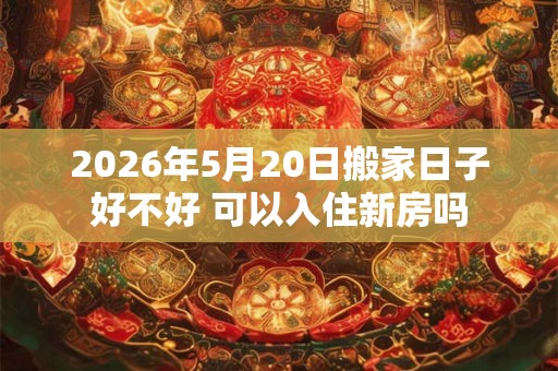 2026年5月20日搬家日子好不好 可以入住新房吗 2026年5月20日搬家日子好不好 可以入住新房吗