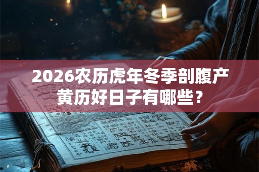 2026农历虎年冬季剖腹产黄历好日子有哪些？
