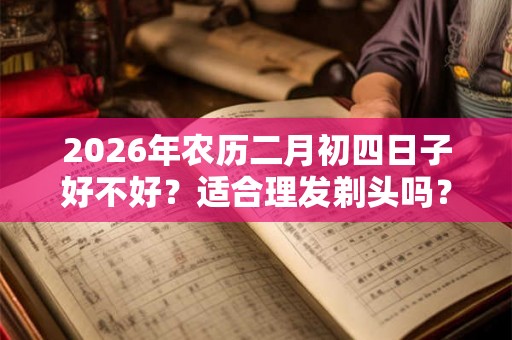 2026年农历二月初四日子好不好?适合理发剃头吗? 2026年农历二月初四日子好不好?适合理发剃头吗?
