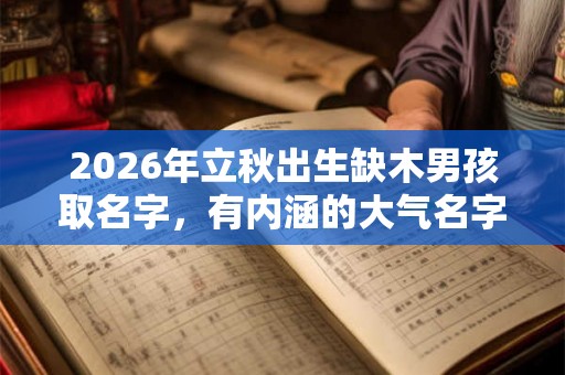2026年立秋出生缺木男孩取名字，有内涵的大气名字