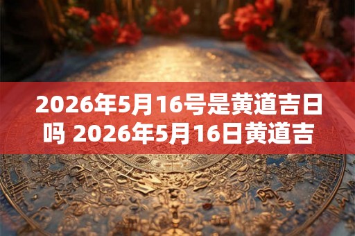 2026年5月16号是黄道吉日吗 2026年5月16日黄道吉日