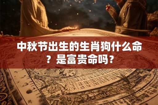 中秋节出生的生肖狗什么命？是富贵命吗？