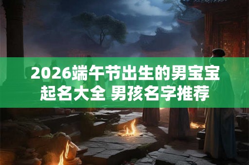 2026端午节出生的男宝宝起名大全 男孩名字推荐