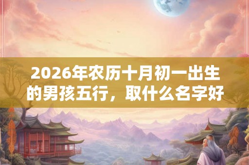 2026年农历十月初一出生的男孩五行,取什么名字好? 2026年农历十月初一出生的男孩五行,取什么名字好?