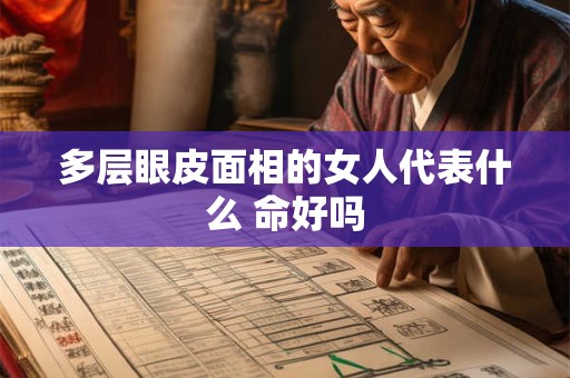 多层眼皮面相的女人代表什么 命好吗