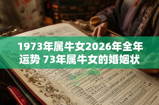1973年属牛女2026年全年运势 73年属牛女的婚姻状况 1973年属牛女2026年全年运势 73年属牛女的婚姻状况