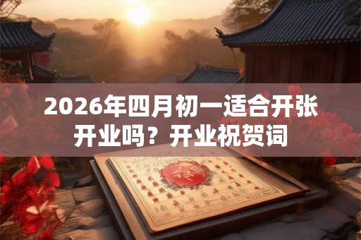 2026年四月初一适合开张开业吗?开业祝贺词 2026年四月初一适合开张开业吗?开业祝贺词