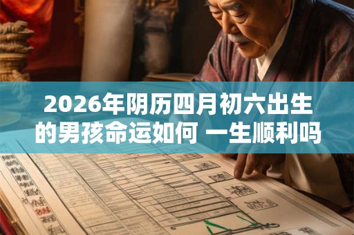2026年阴历四月初六出生的男孩命运如何 一生顺利吗