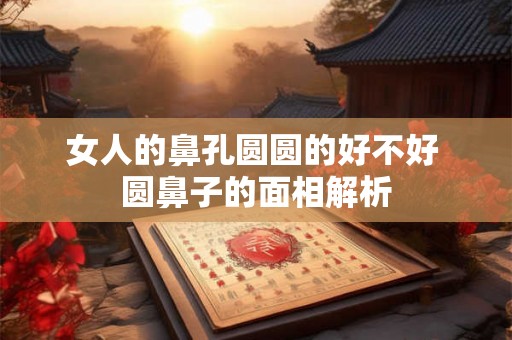 女人的鼻孔圆圆的好不好 圆鼻子的面相解析