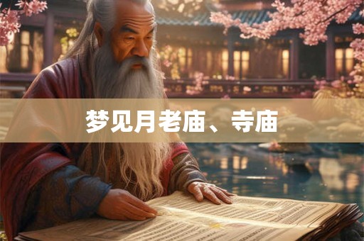 梦见月老庙、寺庙