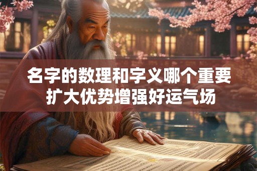 名字的数理和字义哪个重要 扩大优势增强好运气场 名字的数理和字义哪个重要 扩大优势增强好运气场