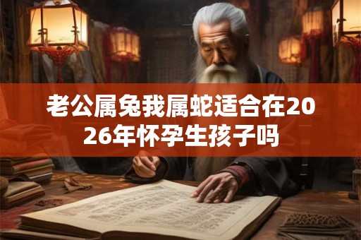 老公属兔我属蛇适合在2026年怀孕生孩子吗