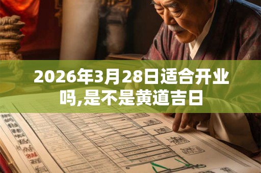 2026年3月28日适合开业吗,是不是黄道吉日