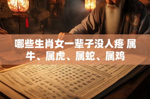 哪些生肖女一辈子没人疼 属牛、属虎、属蛇、属鸡