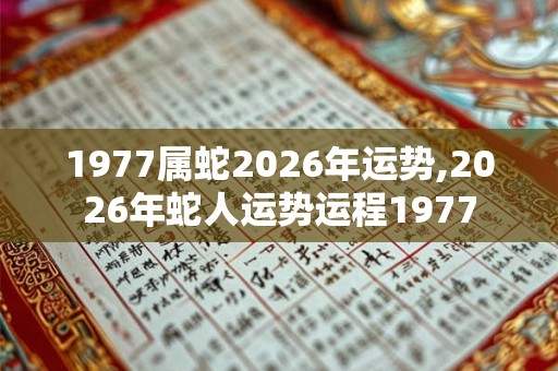 1977属蛇2026年运势,2026年蛇人运势运程1977 1977属蛇2026年运势,2026年蛇人运势运程1977