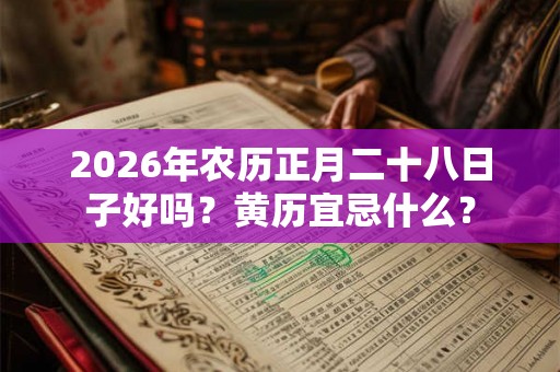 2026年农历正月二十八日子好吗？黄历宜忌什么？