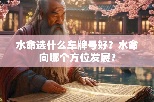 水命选什么车牌号好？水命向哪个方位发展？