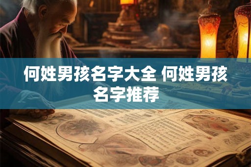 何姓男孩名字大全 何姓男孩名字推荐 何姓男孩名字大全 何姓男孩名字推荐