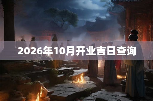 2026年10月开业吉日查询