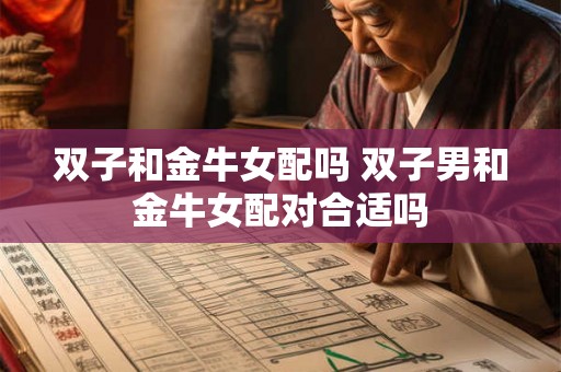 双子和金牛女配吗 双子男和金牛女配对合适吗