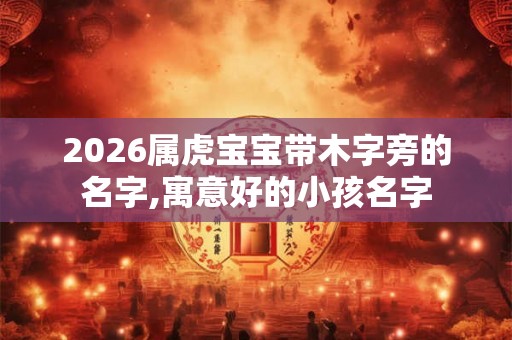 2026属虎宝宝带木字旁的名字,寓意好的小孩名字