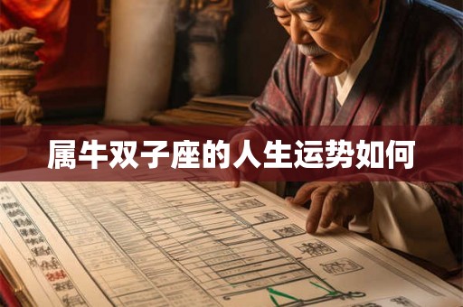 属牛双子座的人生运势如何