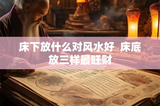 床下放什么对风水好  床底放三样最旺财