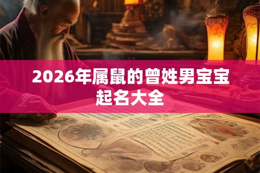 2026年属鼠的曾姓男宝宝起名大全