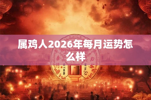 属鸡人2026年每月运势怎么样