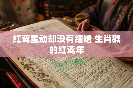 红鸾星动却没有结婚 生肖猴的红鸾年 红鸾星动却没有结婚 生肖猴的红鸾年