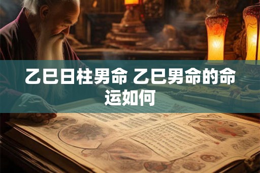 乙巳日柱男命 乙巳男命的命运如何