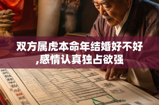 双方属虎本命年结婚好不好,感情认真独占欲强