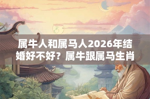 属牛人和属马人2026年结婚好不好?属牛跟属马生肖相合吗? 属牛人和属马人2026年结婚好不好?属牛跟属马生肖相合吗?