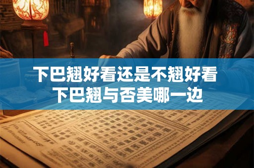 下巴翘好看还是不翘好看 下巴翘与否美哪一边