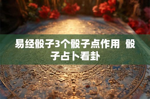 易经骰子3个骰子点作用  骰子占卜看卦