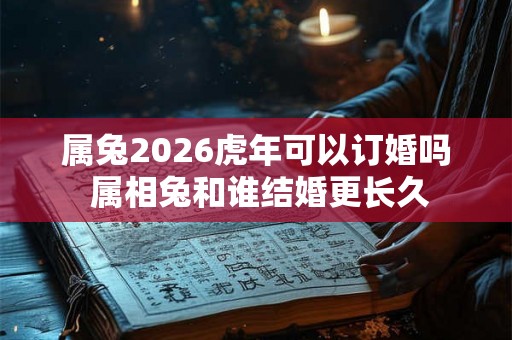 属兔2026虎年可以订婚吗 属相兔和谁结婚更长久