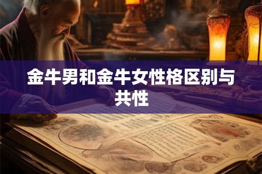 金牛男和金牛女性格区别与共性 金牛男和金牛女性格区别与共性