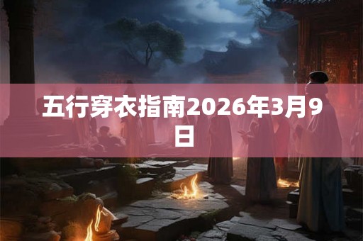 五行穿衣指南2026年3月9日