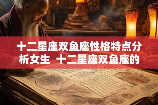 十二星座双鱼座性格特点分析女生  十二星座双鱼座的特点和性格