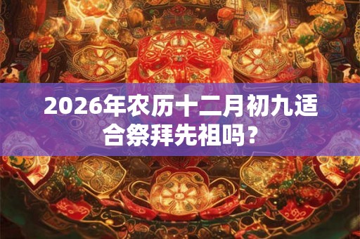 2026年农历十二月初九适合祭拜先祖吗？